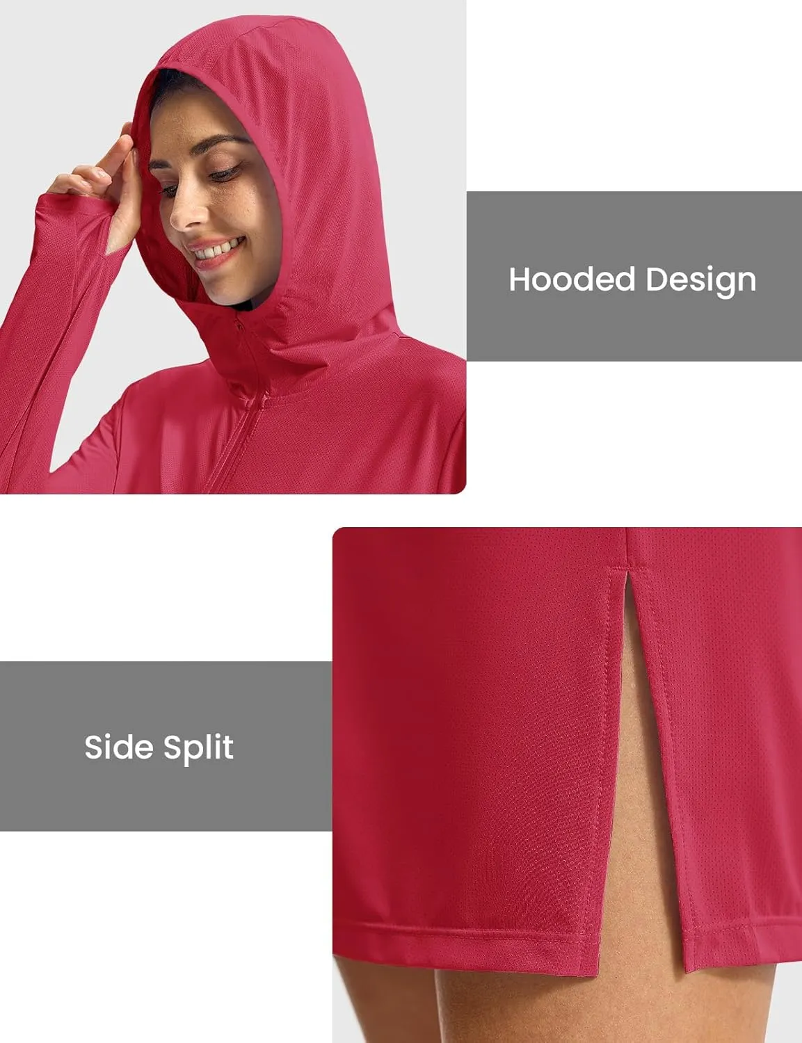 TBMPOY Women's Swim Cover Up UPF 50  Sun Protection Long Hoodie Jacket SPF Lightweight Beach Swimwear Coverups 2025