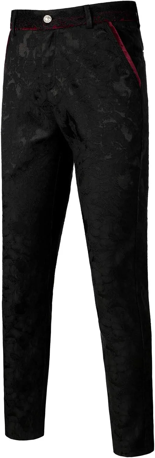 VATPAVE Mens Gothic Pants Cosplay Costume Trousers Steampunk Victorian Pants