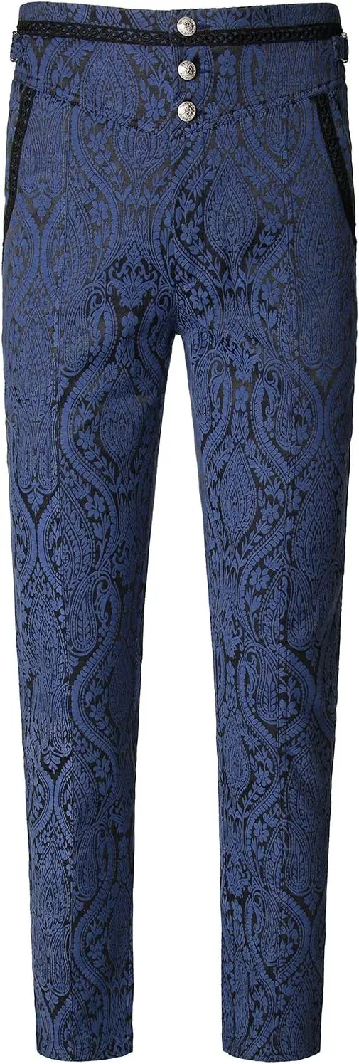VATPAVE Mens Gothic Pants Cosplay Costume Trousers Steampunk Victorian Pants