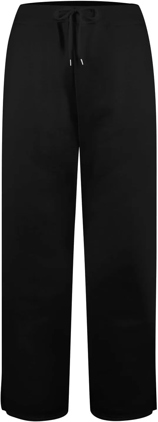 Wide Leg Pants Woman Drawstring High Waist Yoga Pants with Pocket Lightweight Casual Flare Sweatpants Baggy Lounge Pants