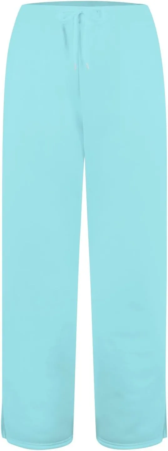 Wide Leg Pants Woman Drawstring High Waist Yoga Pants with Pocket Lightweight Casual Flare Sweatpants Baggy Lounge Pants