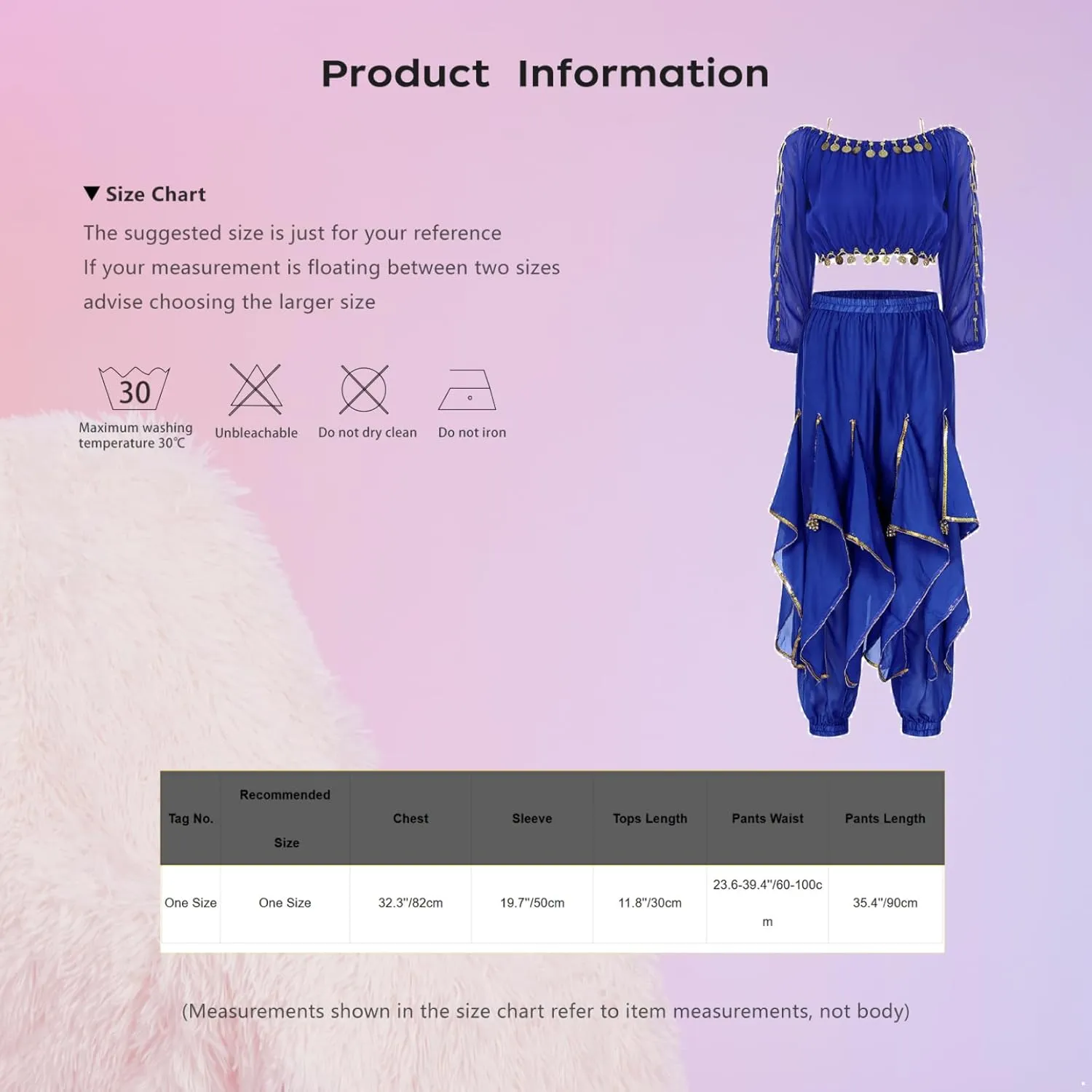 Women's Belly Dance Costume Sequins Split Long Sleeve Crop Top with Ruffles Harem Pants Dancewear