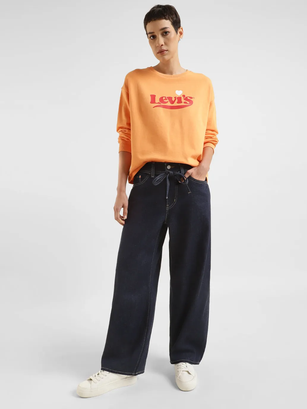 Women's Blue Flared Fit High Rise Jeans