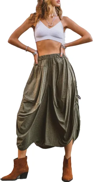 Women's Boho Cotton Harem Pants Comfy Wide Leg Pants Amisha