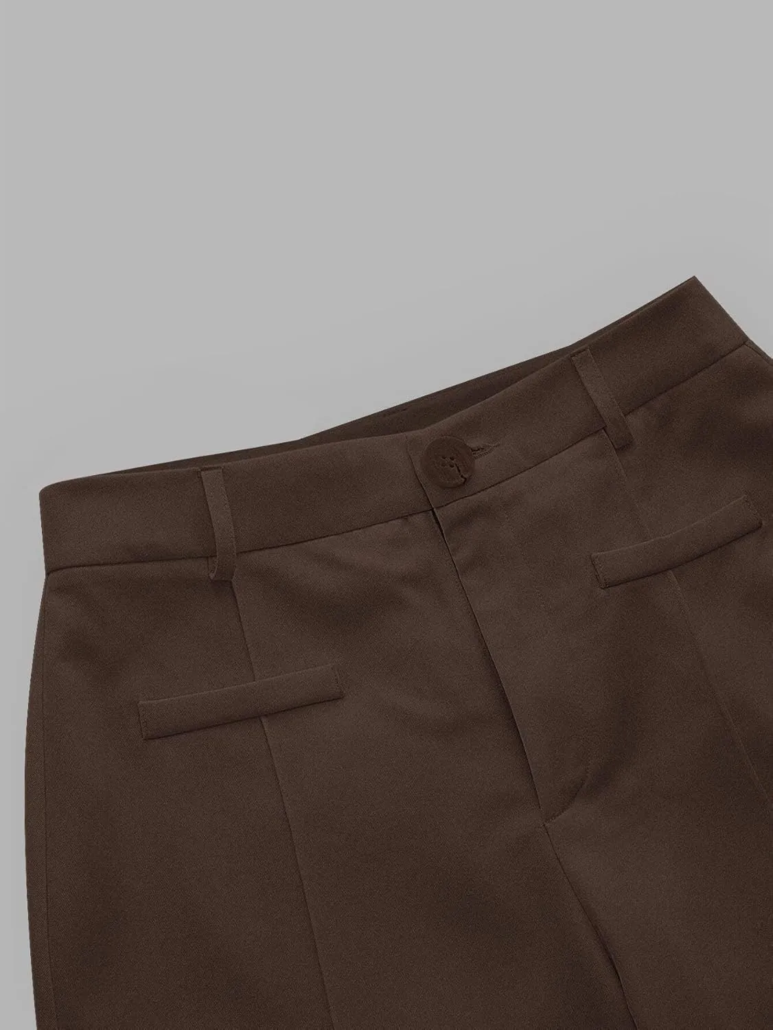 Womens High Waist Straight Leg Pants Zipper Long Pant Trousers For Women