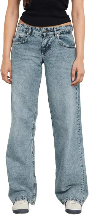 Womens Low Rise Mom Jeans Straight Leg Baggy Loose Fit Demin Pants Streetwear Classic Disco Retro Flared Denim Pants