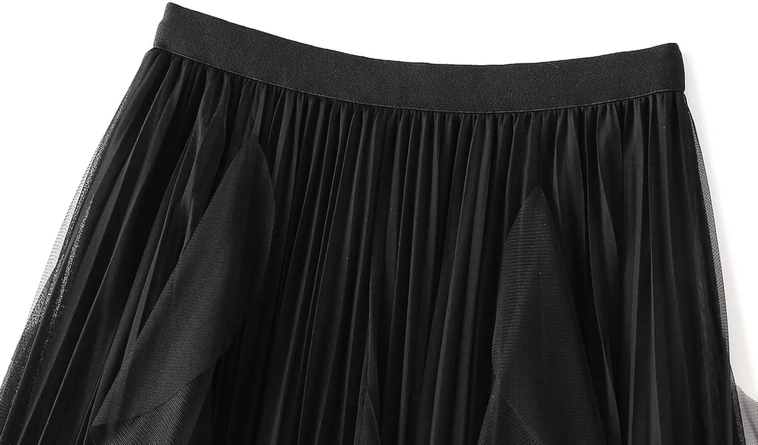 Women's Pleated Skirt Summer Long Beach Skirt Party Skirt Ladies High Waist Pleated A-Line Midi Skirt
