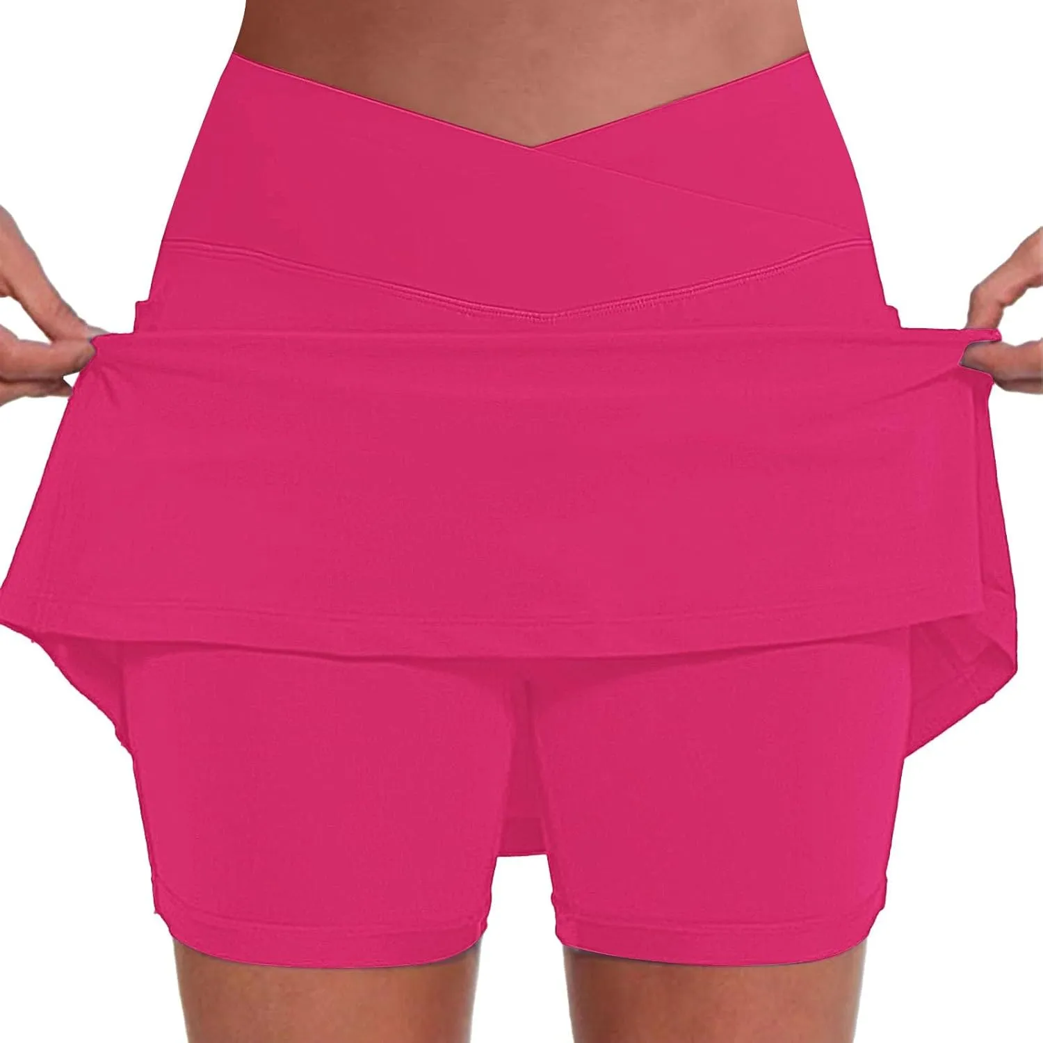 Women's Tennis Golf Skirts High Waisted Yoga Shorts for Workout Athletic Skorts Sports Running Pickleball with Pockets
