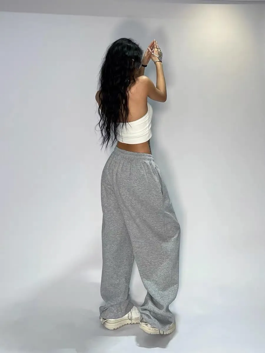 XPONNI Y2K Baggy Sweatpants - Wide Leg Women's Pants