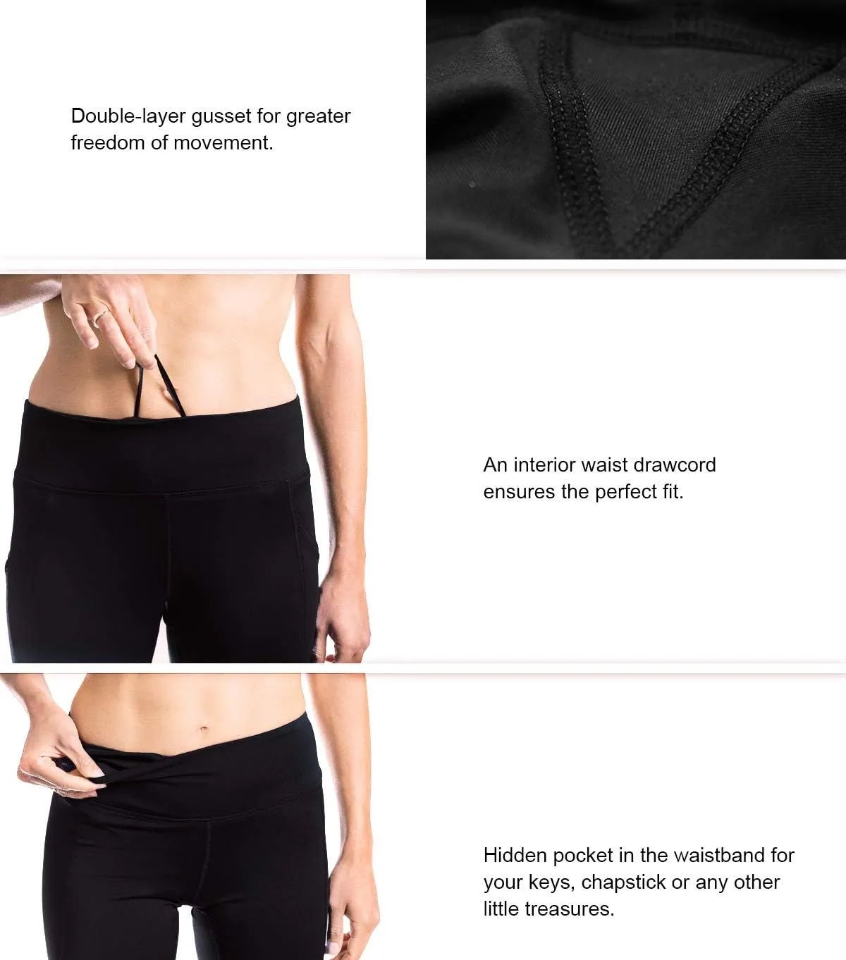 Yogipace 27"/29"/31"/33"/35"/37" Women's Straight Leg Yoga Pants Workout Pants