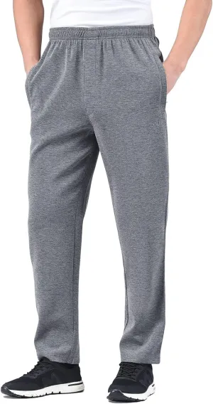 Zoulee New Men's Classic Drawstring-Waist Jogger Pants Sweatpants with Zipper Fly